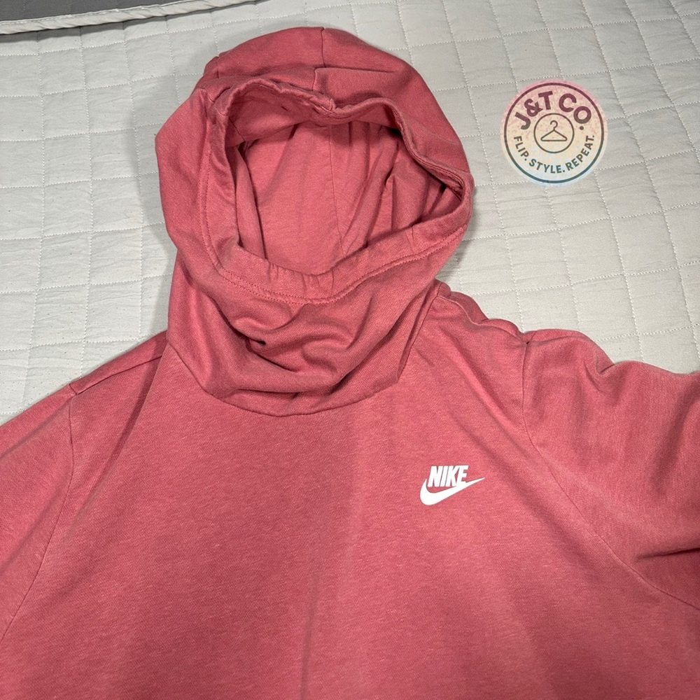 Nike Rose Hoodie with White Logo